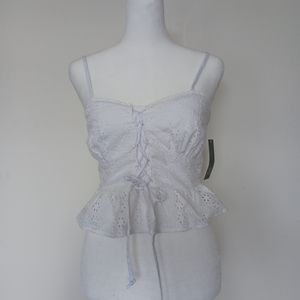 corset style ruffles cropped cami
